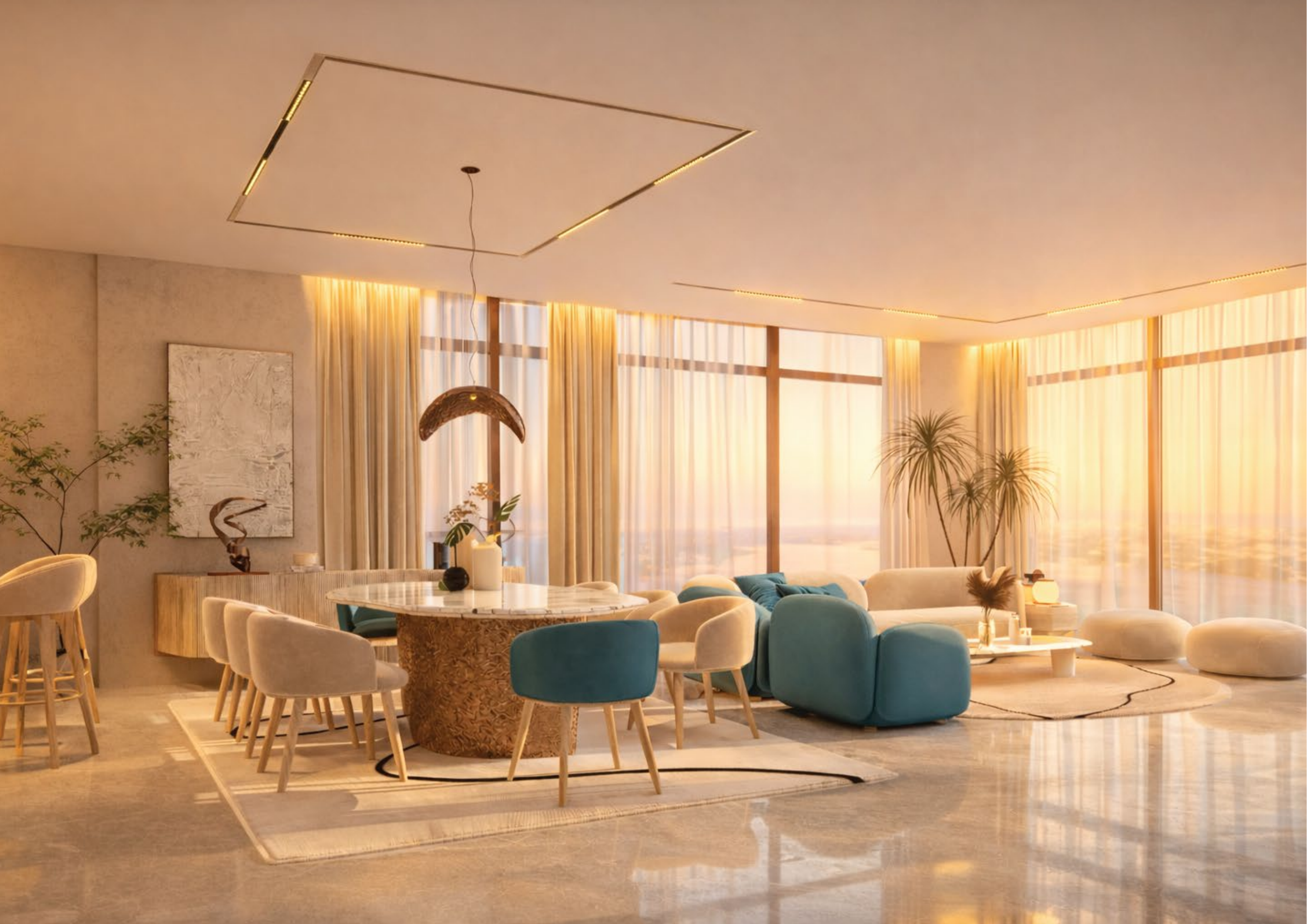 Elegant dining area